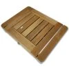 @tec Mobile Gartendusche Bodendusche Aus Massivem Teak-Holz