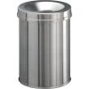 Durable Papierkorb EDELSTAHL Mit Flammlöschkopf, 15 Liter