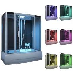 Home Deluxe Diamond BIG Dampfduschkabine, Schwarz 10 Home Deluxe Diamond BIG Dampfduschkabine, Schwarz -KALDEWEI-Shop 1649256000 prod 003