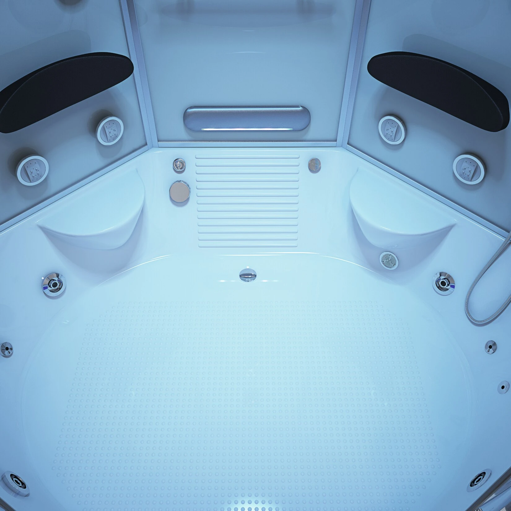 Home Deluxe Exclusive Dampfduschkabine, Weiß 6 Home Deluxe Exclusive Dampfduschkabine, Weiß – Bild 4