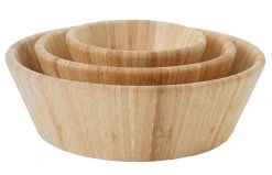 3er Set Schüssel MCW-B98, Obstschale Bambusschüssel Servierschüssel Servierschale Dekoschale, Bambus Stapelbar -KALDEWEI-Shop 1999964000 prod 004