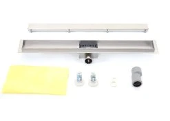 Duschrinne MCW-D94d, Bodenablauf Abflussrinne Duschablauf, Edelstahl Siphon 50-120cm ~ 100cm -KALDEWEI-Shop 2122970001 prod 005