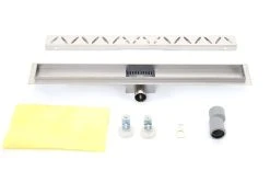 Duschrinne MCW-D94c, Bodenablauf Abflussrinne Duschablauf, Edelstahl Siphon 50-120cm ~ 50cm -KALDEWEI-Shop 2122971000 prod 004