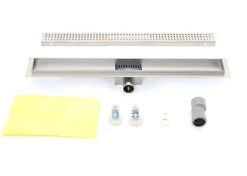 Duschrinne MCW-D94b, Bodenablauf Abflussrinne Duschablauf, Edelstahl Siphon 50-120cm ~ 50cm -KALDEWEI-Shop 2122972000 prod 004