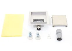 Duschablauf MCW-D95a, Bodenablauf Abflussrinne Bad, Edelstahl Siphon ~ 20x20cm -KALDEWEI-Shop 2122974002 prod 003