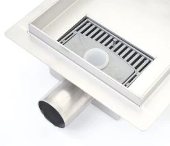 Duschablauf MCW-D95a, Bodenablauf Abflussrinne Bad, Edelstahl Siphon ~ 20x20cm -KALDEWEI-Shop 2122974002 prod 004