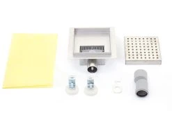 Duschablauf MCW-D95c, Bodenablauf Abflussrinne Bad, Edelstahl Siphon ~ 20x20cm -KALDEWEI-Shop 2122976002 prod 003