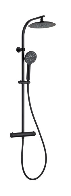 Schütte Überkopf-Brauseset Madura Fresh, Schwarz Matt