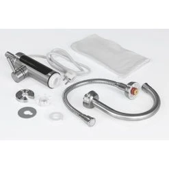 MAXXMEE Warm- & Kaltwasserarmatur Edelstahl 3600W Chrom/schwarz Inkl. 2 Aufsätze -KALDEWEI-Shop 2188576000 prod 003