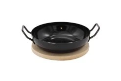 Karl Krüger Karlkrüger Schlemmerpfanne Mit Holzteller "NOSTALGIE", 24 Cm