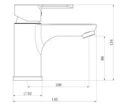 Schütte SCHÜTTE Waschtischarmatur DENVER, Wasserhahn Bad Schwarz Matt -KALDEWEI-Shop 2210359000 prod 004