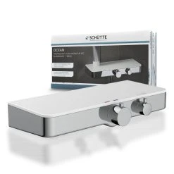 Schütte SCHÜTTE Thermostat Duscharmatur OCEAN Mit Ablage Weiß