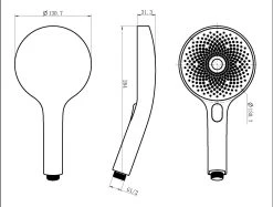 Schütte SCHÜTTE Handbrause SAMOA RAIN Mit Samtstrahltechnologie,Chrom/Anthrazit -KALDEWEI-Shop 2210363000 prod 006