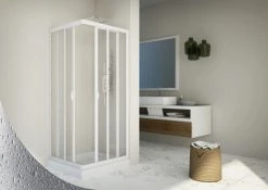 Forte Eck-Duschkabine »Vela« Freistehend | Versch. Größen -KALDEWEI-Shop 2225477000 prod 002