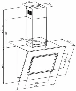 Respekta Schräghaube CH42060BSA, Versch. Ausführungen -KALDEWEI-Shop 2232415000 prod 005