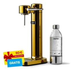 Aarke Wassersprudler Carbonator 3, Gold + Filial-Gutschein 50 €