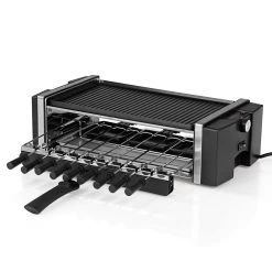 MAXXMEE Multi-Raclette-Grill 3in1 1200W Edelstahl/schwarz Mit Drehfunktion -KALDEWEI-Shop 2240874000 prod 002