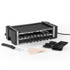 MAXXMEE Multi-Raclette-Grill 3in1 1200W Edelstahl/schwarz Mit Drehfunktion -KALDEWEI-Shop 2240874000 prod 003