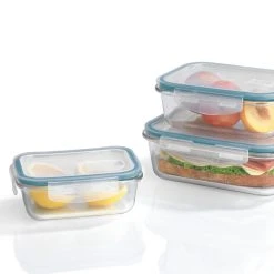 Kochwerk Glas-Frischhaltedosen Klick-it 6-tlg. Mit Mikrowellenventil Versch. Farben -KALDEWEI-Shop 2301780001 prod 004