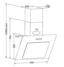 PKM Dunstabzugshaube 9039XW, 3022m³,LED Kopffreihaube Weiß 60 Cm -KALDEWEI-Shop 2342986000 prod 003