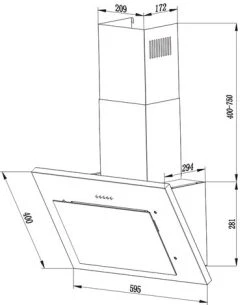 PKM Dunstabzugshaube S28-60 BWPY -KALDEWEI-Shop 2342992000 prod 002