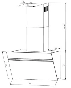 Wolkenstein Dunstabzugshaube W S5-60 AWTZ -KALDEWEI-Shop 2342995000 prod 003