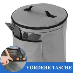 Zoomyo Abdeckhaube Für Elektrischen Schnellkochtopf, Inkl. Griff Und Oben/seitlich Je Eine Tasche Mit Reißverschluss -KALDEWEI-Shop 2354444000 prod 005