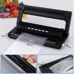 Zoomyo Vakuumierer Advanced, Starter-Set Zum Vakuumieren Mit Vakuumbeutel, Vakuumierrolle, Adapter, Schlauch -KALDEWEI-Shop 2354445000 prod 003