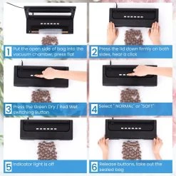 Zoomyo Vakuumierer Advanced, Starter-Set Zum Vakuumieren Mit Vakuumbeutel, Vakuumierrolle, Adapter, Schlauch -KALDEWEI-Shop 2354445000 prod 004