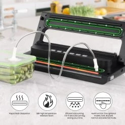 Zoomyo Vakuumierer Advanced, Starter-Set Zum Vakuumieren Mit Vakuumbeutel, Vakuumierrolle, Adapter, Schlauch -KALDEWEI-Shop 2354445000 prod 006