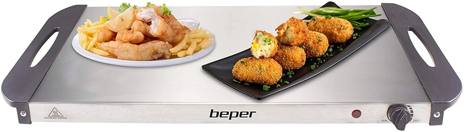 BEPER P101TEM001 Buffetwärmer Aus Stahl/Kunststoff Grau Metallic Essenswärmer Warmhalter 8 BEPER P101TEM001 Buffetwärmer Aus Stahl/Kunststoff Grau Metallic Essenswärmer Warmhalter – Bild 6