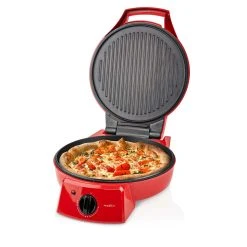 Nedis Pizzaofen Und Grill, 30 Cm, Einstellbare Temperaturregelung, 1800 W, Rot -KALDEWEI-Shop 2356128000 prod 003
