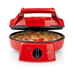 Nedis Pizzaofen Und Grill, 30 Cm, Einstellbare Temperaturregelung, 1800 W, Rot -KALDEWEI-Shop 2356128000 prod 004