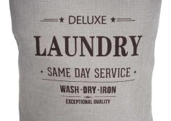 Wäschesammler MCW-C34, Laundry Wäschebox Wäschekorb Wäschebehälter Mit Netz, 1 Fach 56x49x30cm 82l ~ Beige -KALDEWEI-Shop 2365915000 prod 005