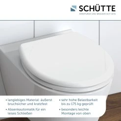 Schütte Duroplast WC Sitz WHITE Mit Absenkautomatik Und Schnellverschluss -KALDEWEI-Shop 2475537000 prod 002
