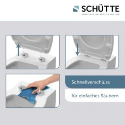 Schütte Duroplast WC Sitz WHITE Mit Absenkautomatik Und Schnellverschluss -KALDEWEI-Shop 2475537000 prod 005