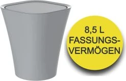 Eisl Kosmetikeimer Bad 8,5 Liter Mit Schwingdeckel Grau -KALDEWEI-Shop 2475705000 prod 002