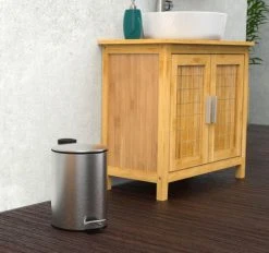 Eisl Kosmetikeimer Bad 3 Liter Mit Absenkautomatik Chrom Matt -KALDEWEI-Shop 2475706000 prod 003