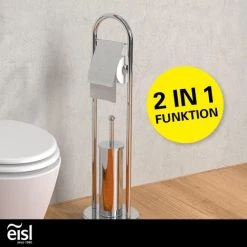 Eisl WC Bürstengarnitur Freistehend Mit Toilettenpapierhalter Edelstahl -KALDEWEI-Shop 2475716000 prod 002