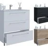 VCM 2-tlg. Waschplatz Waschtisch Badmöbel Set Waschbecken Badinos 3 Schublade -KALDEWEI-Shop 8600043100 914850 prod 001