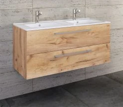 VCM 2-tlg. Doppel Waschplatz 2 Waschtisch Badmöbel Set Waschbecken Budasi -KALDEWEI-Shop 8600043100 917543 prod 004