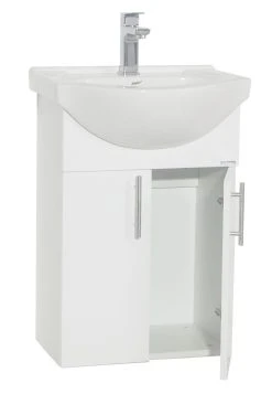 VCM 2-tlg. Waschplatz Waschtisch Badmöbel Set Waschbecken Drehtüren Lisalo M -KALDEWEI-Shop 8600043100 918735 prod 005