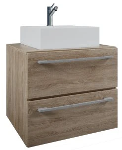 VCM 2-tlg. Waschplatz Waschtisch Badmöbel Set Waschbecken Badinos Ll 2 Schublade -KALDEWEI-Shop 8600043100 918805 prod 002