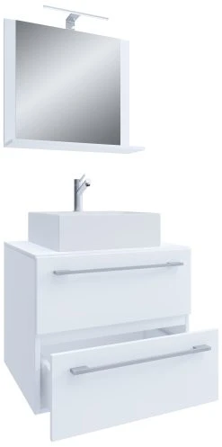 VCM 3-tlg. Waschplatz Waschtisch Badmöbel Set Waschbecken Badinos Ll 2 Schublade -KALDEWEI-Shop 8600043100 918808 prod 003