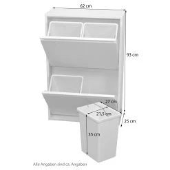 Möbel Direkt Online Mülltrenner (2Klappen/4Eimer) Madrid -KALDEWEI-Shop 8600243200 023 2370W prod 005
