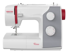 VERITAS Rosa Nähmaschine "125 Years Edition" 4-Stufen-Knopflochprogramm 23 Stichprogramme