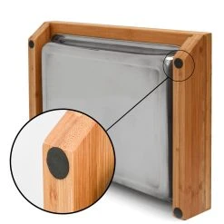 Dunedesign Bambus Schneidebrett - 49x37x8 Cm Mit Edelstahl Auffangschale - Holz Brett Natur -KALDEWEI-Shop 8600295800 11638 prod 006