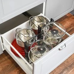 MAKLIK Teleskop Pfannen Organizer Mit 12 Ablagen - Topfdeckel Aufbewahrung Topf Regal 10 MAKLIK Teleskop Pfannen Organizer Mit 12 Ablagen - Topfdeckel Aufbewahrung Topf Regal -KALDEWEI-Shop 8600295800 11922 prod 003