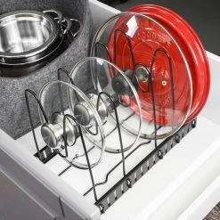 MAKLIK Pfannen Regal 4 Ablagen - 38x21x25 Deckel Organizer Küche Zubehör Topf Organizer -KALDEWEI-Shop 8600295800 12258 prod 003