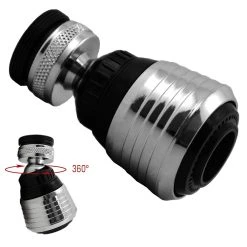 Eyepower Wasserhahn Aufsatz 360° Schwenkbrause Perlator Sparventil Strahlregler